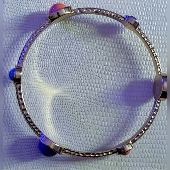 Woman's braclet with colored gems - Picture 3 of 5